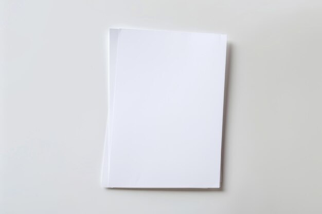 Zdjęcie mockup białego papieru stworzony za pomocą generative ai