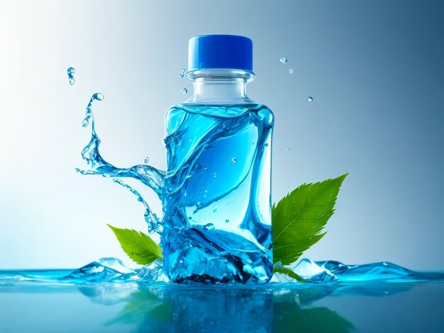 Zdjęcie mockup butelki z naturalnym olejem