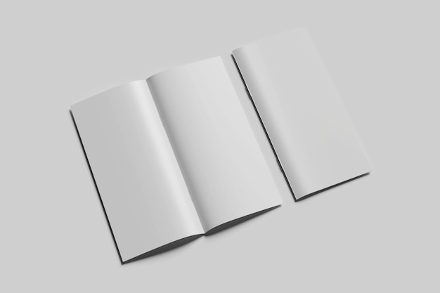 Mockup dwukrotnej broszury