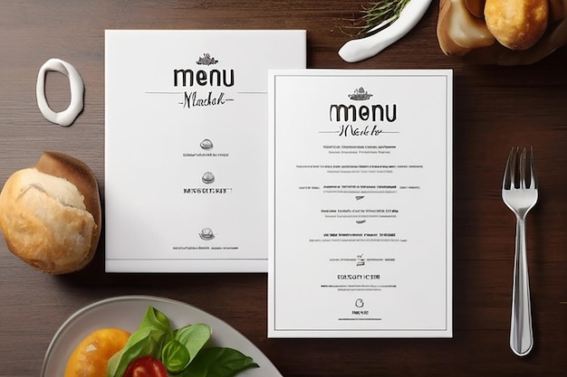 Mockup karty menu