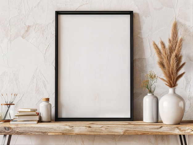 Mockup klasycznej ramki obrazu HD druk