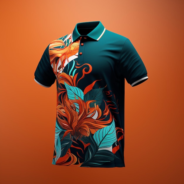 Zdjęcie mockup męskiej koszulki polo