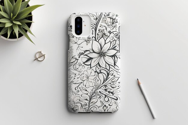 Zdjęcie mockup obudowy telefonu