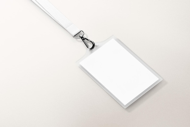 Mockup posiadacza karty tożsamości png 3D przezroczysty projekt