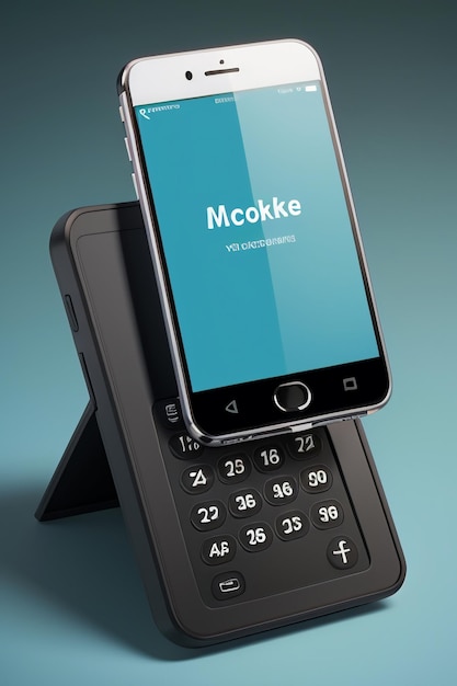 Mockup produktu telefonu komórkowego wyświetlacza reklamy rendering mockup tapety tła