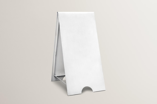 Mockup przejrzystej tablicy kanapkowej Aframe sign png