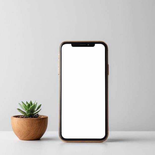 Mockup telefonu komórkowego na odosobnionym tle