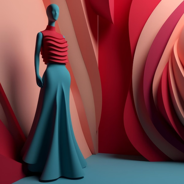 Moda i tkanina tematu 3D abstrakta tło