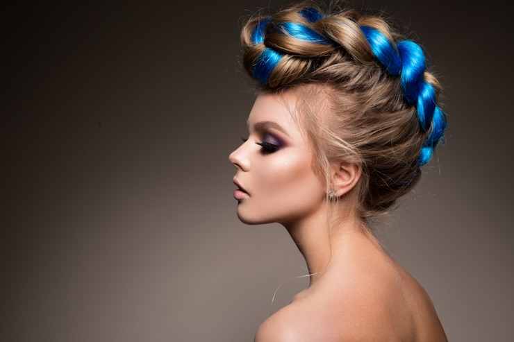 Zdjęcie moda uroda portret pięknej dziewczyny