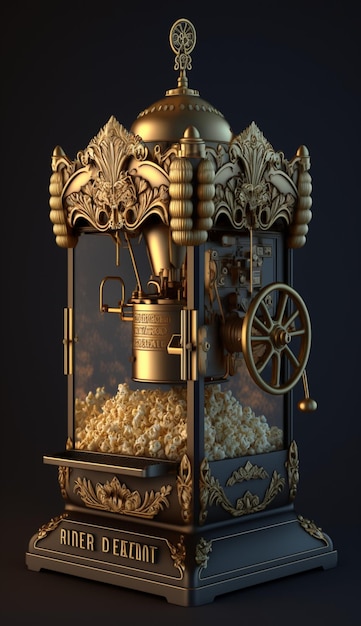 Model 3D maszyny do popcornu.