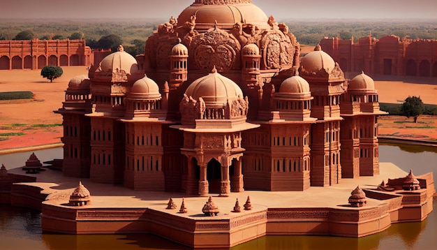 Model 3D pałacu w Indiach