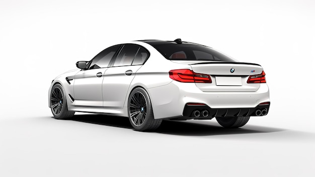 Zdjęcie model bmw m5 z widokiem tylnym