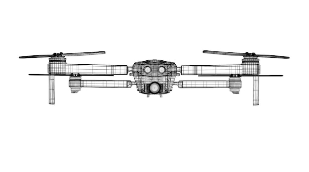 Model drona renderującego 3 D