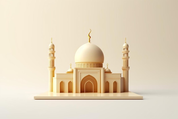 model meczetu wykonany przez firmę firmy.