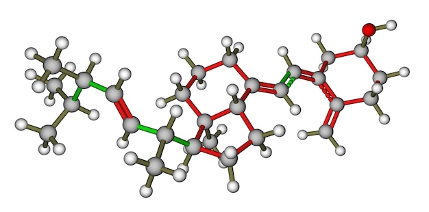 Model molekularny witaminy d ergokalcyferolu d