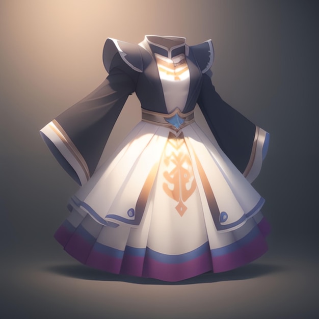 Model spódnicy księżniczki dla ikony gry