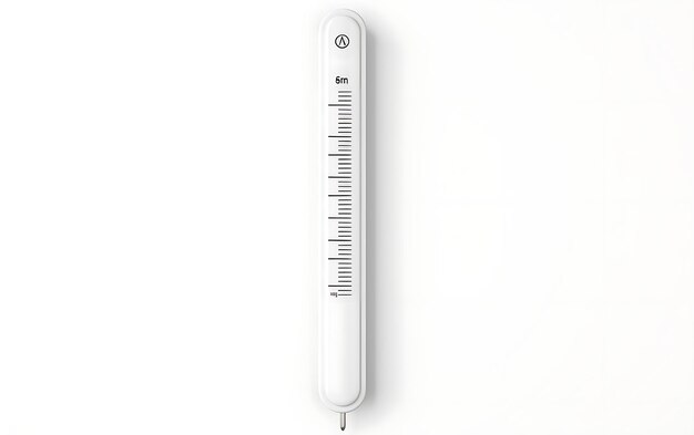 Zdjęcie model termometru medycznego odizolowany na tle