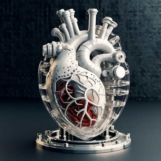 Model w kształcie serca z napisem serce