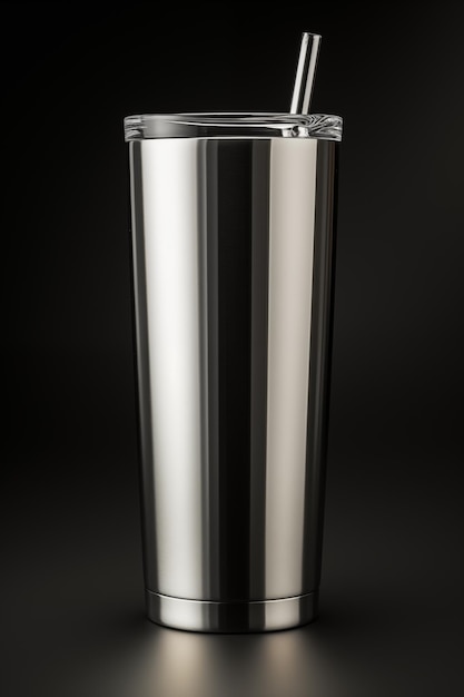 Zdjęcie modelka metal tumbler