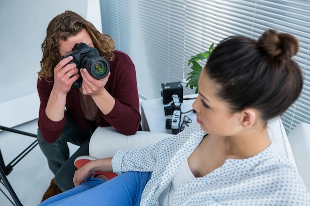 Modelka Pozowanie Dla Fotografa