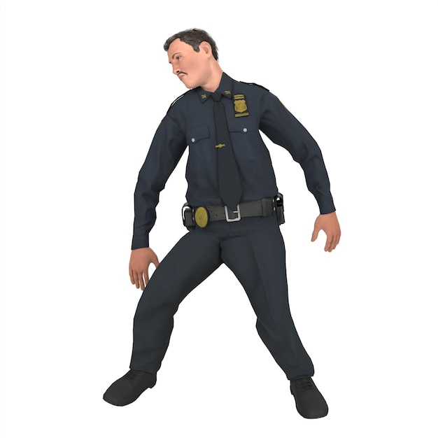 Modelowanie 3d policjanta