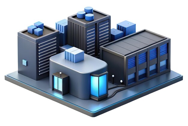 Zdjęcie modern server and data center icon