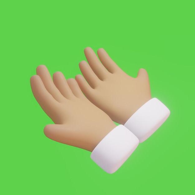 modląc się ręce ilustracja 3d ręka element renderowania 3d