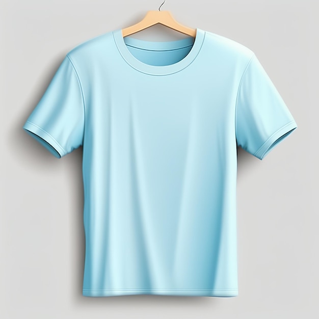 Modna maketa niebieskiej koszulki pusta