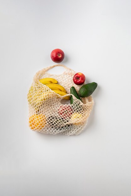 Modna Tekstylna Torba Tekstylna Z Owocami, Materiał Wielokrotnego Użytku Do Produktów Naturalnych