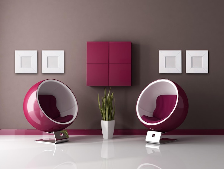 Zdjęcie modny minimalistyczny salon