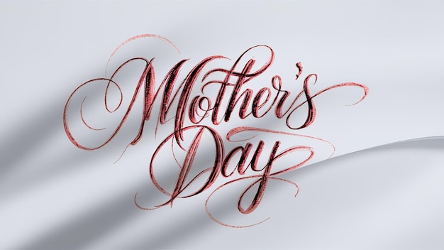 Zdjęcie modny projekt dnia matki z typografią dzień matki pozdrowienia ilustracja