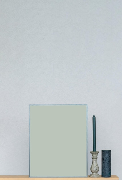 Zdjęcie modny skandynawski styl minimalistyczny makieta miejsce tła dla wnętrza reklamy tekstowej