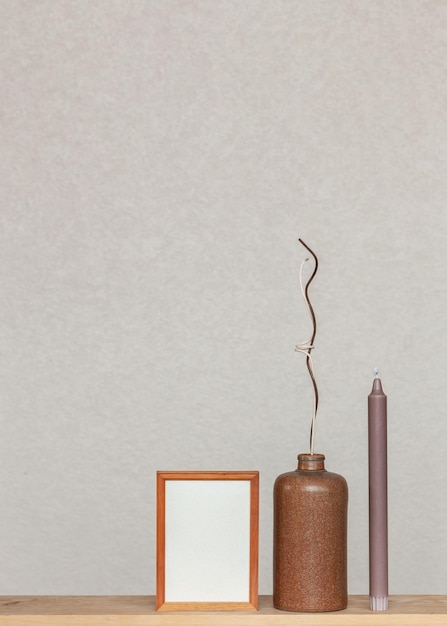 Modny skandynawski styl minimalistyczny makieta Miejsce tła dla wnętrza reklamy tekstowej