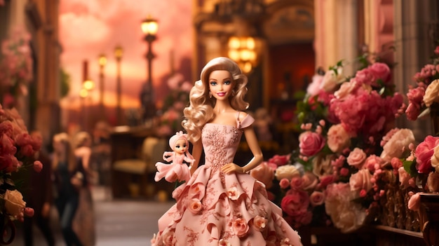 Modny strój Barbie Urocza Barbie