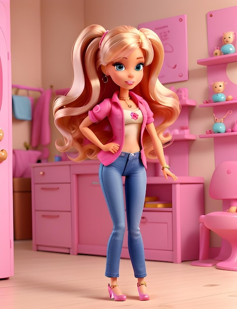 Modny strój Barbie