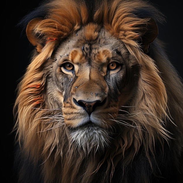 Monarch of the Shadows uchwyca siłę potężnego lwa w dynamicznym oświetleniu