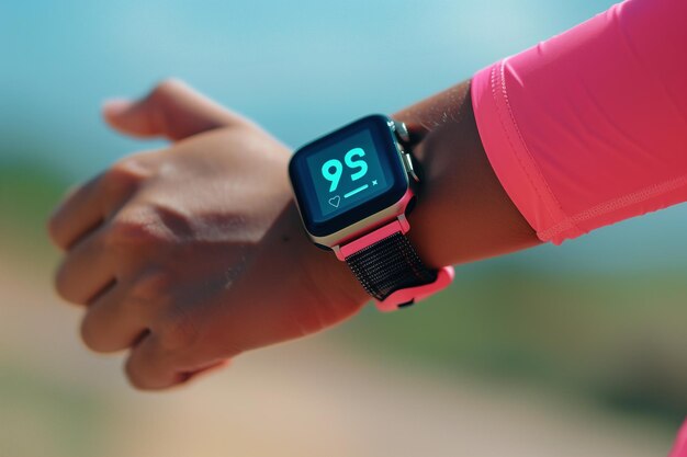 Monitorowanie rytmu serca za pomocą nowoczesnego smartwatcha fitness