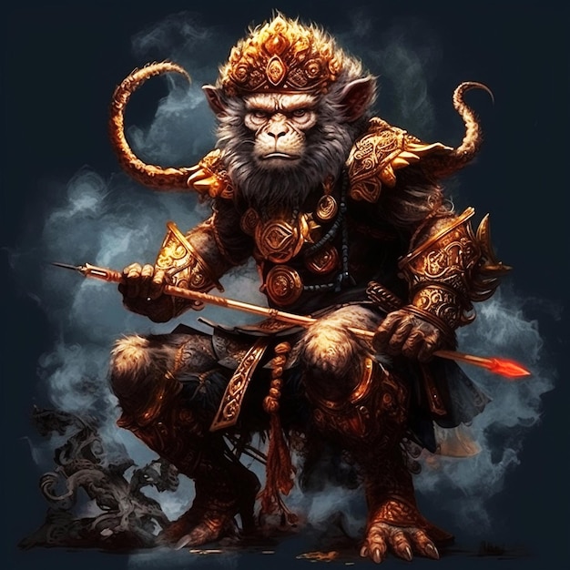 Monkey king The Journey to the West postać z chińskiej mitologii