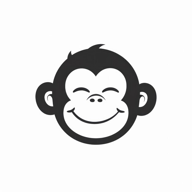 Monkey Vector Logotype Generatywna sztuczna inteligencja