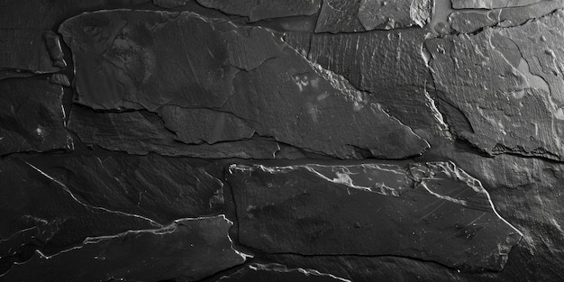 Zdjęcie monochromatyczne majestatyczne zbliżenie ściany skalnej obejmującej odcienie szarości i czarnego w harmonijnej głębi