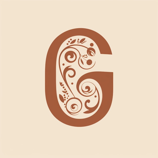 Zdjęcie monogram logo litery g