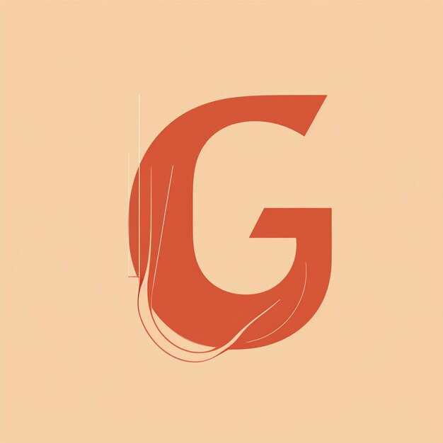 Zdjęcie monogram logo litery g