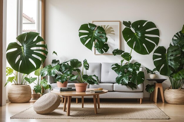 Monstera wychodzi do salonu