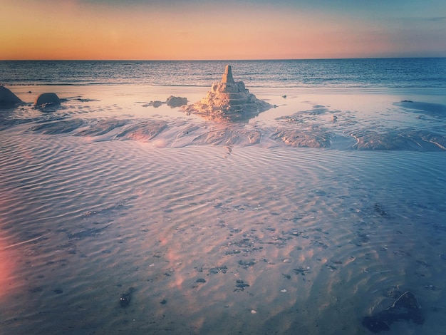 Mont Saint Michel na plaży Morza Bałtyckiego