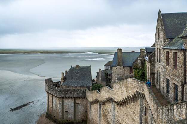 Mont Saint-michel Przeciwko Niebu