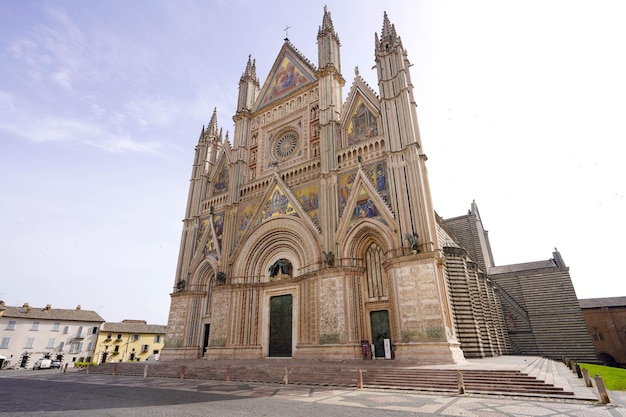 Monumentalna katedra regionu Orvieto Umbria Włochy