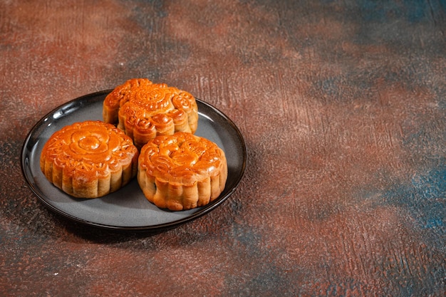 Mooncake To Chiński Wypiek Tradycyjnie Spożywany Podczas święta środka Jesieni