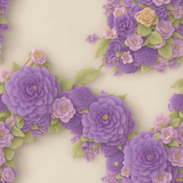 Morado Fondo pastel flora vintage