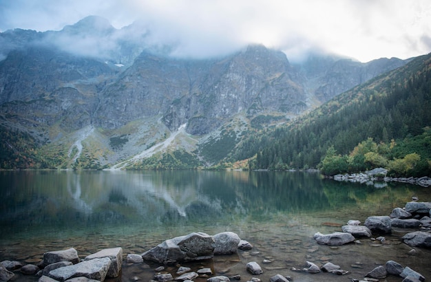 Morskie Oko Oko Morza w Tatrach w Polsce