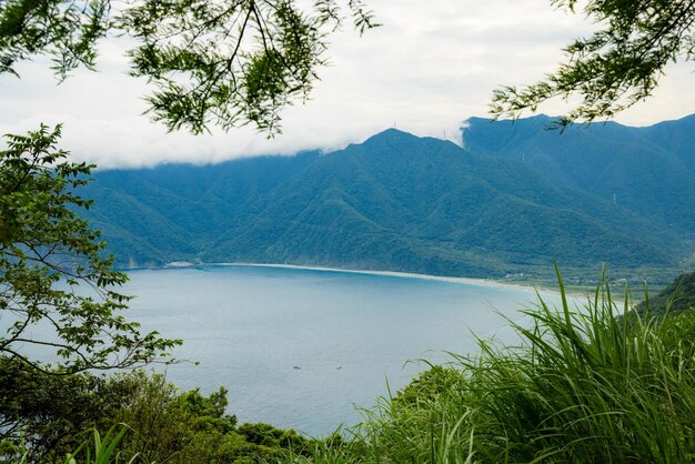 Morze i góry w Hualien na Tajwanie